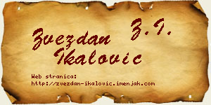 Zvezdan Ikalović vizit kartica